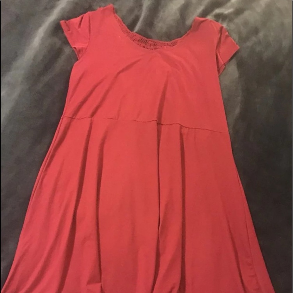 Burgundy Skater Dress